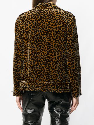 Leopard biker jacket展示图