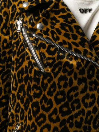 Leopard biker jacket展示图