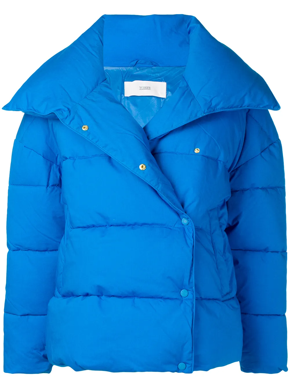 yuki quilted jacket in blue