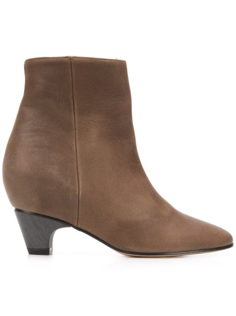 MARC ELLIS MARC ELLIS ROUND TOE BOOTS - BROWN