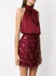 Tufi Duek vestido corto con lentejuelas