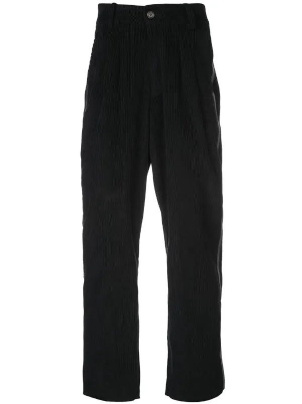 high waisted black chinos