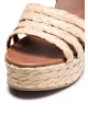 Prada beige Raffia 105 leather wedges