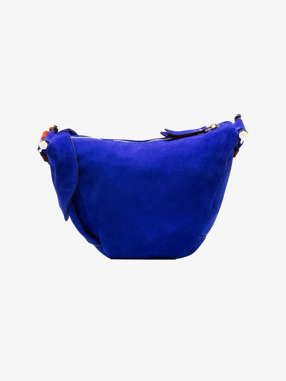 MANU ATELIER MANU ATELIER BLUE HOBO FERNWEH SUEDE SHOULDER BAG