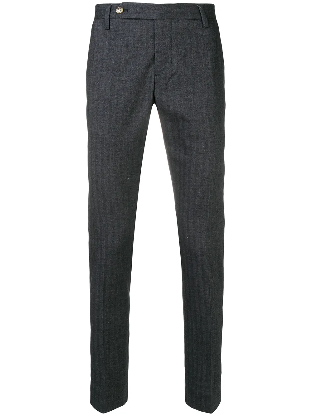 Entre Amis slim fit pinstripe trousers | Grey | Image 1