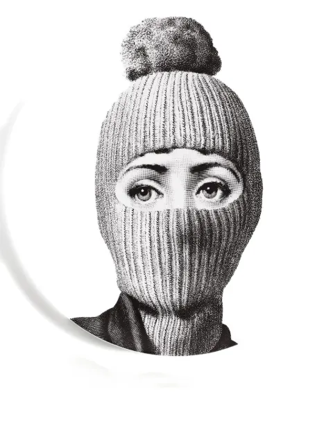 Fornasetti balaclava woman print plate
