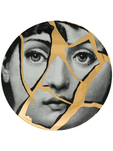 Fornasetti cracked face plate 