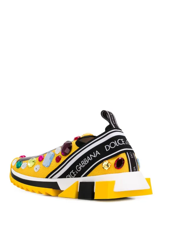 dolce and gabbana sorrento sneakers yellow