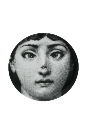 Fornasetti Tema e Variazioni N1 ウォールプレート 26cm | ブラック