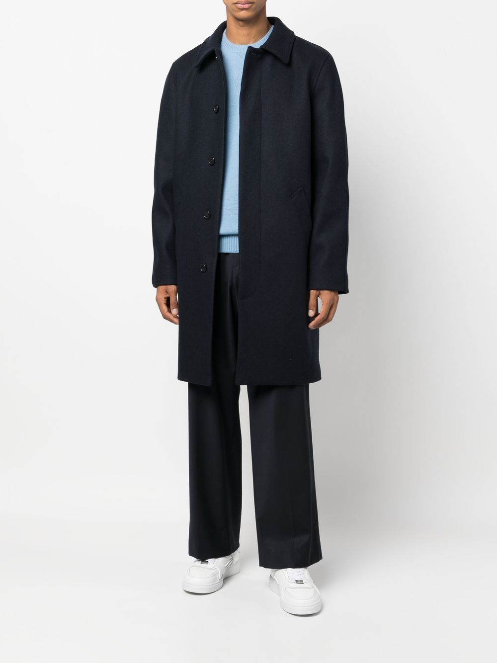 A.P.C. boxy single-breasted coat Men