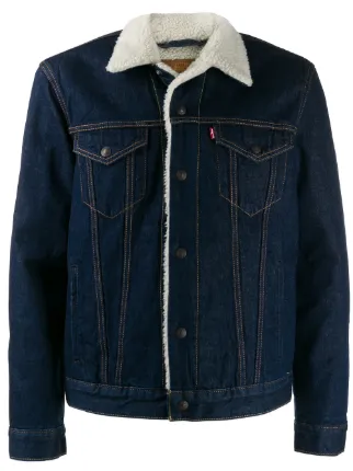 levi's shearling denim jacket