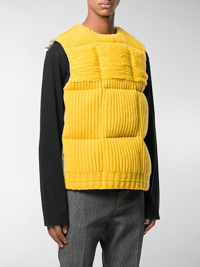 Calvin Klein 205W39nyc quilted knit gilet yellow | MODES Calvin Klein 205W39nyc quilted knit gilet yellow | MODES