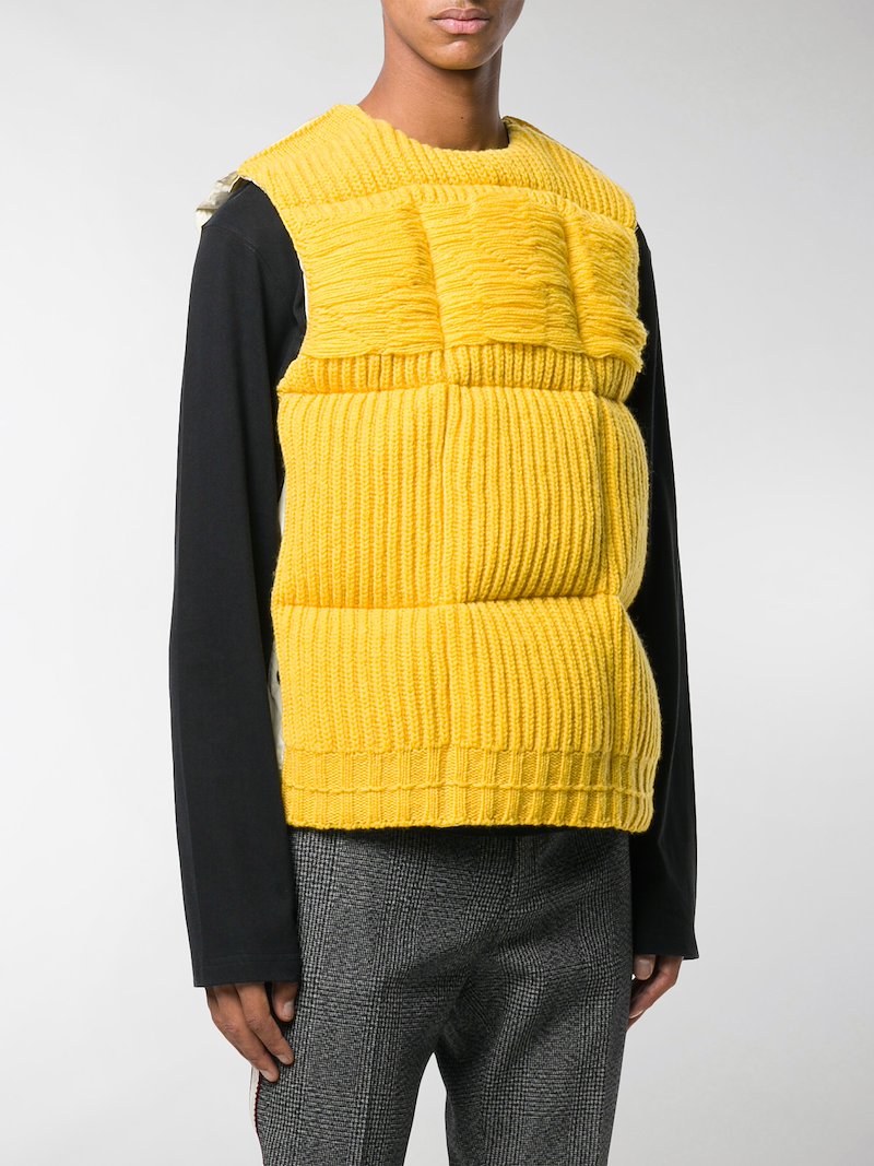 Calvin Klein 205W39nyc quilted knit gilet yellow | MODES Calvin Klein 205W39nyc quilted knit gilet yellow | MODES