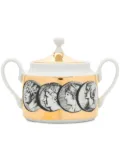 Fornasetti printed sugar bowl - White