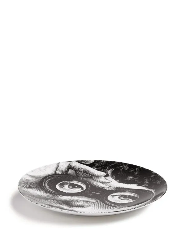 ご確認用　フォルナセッティー Fornasetti プリント プレート | ブラック | FARFETCH JP