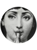 Fornasetti printed face plate - Black