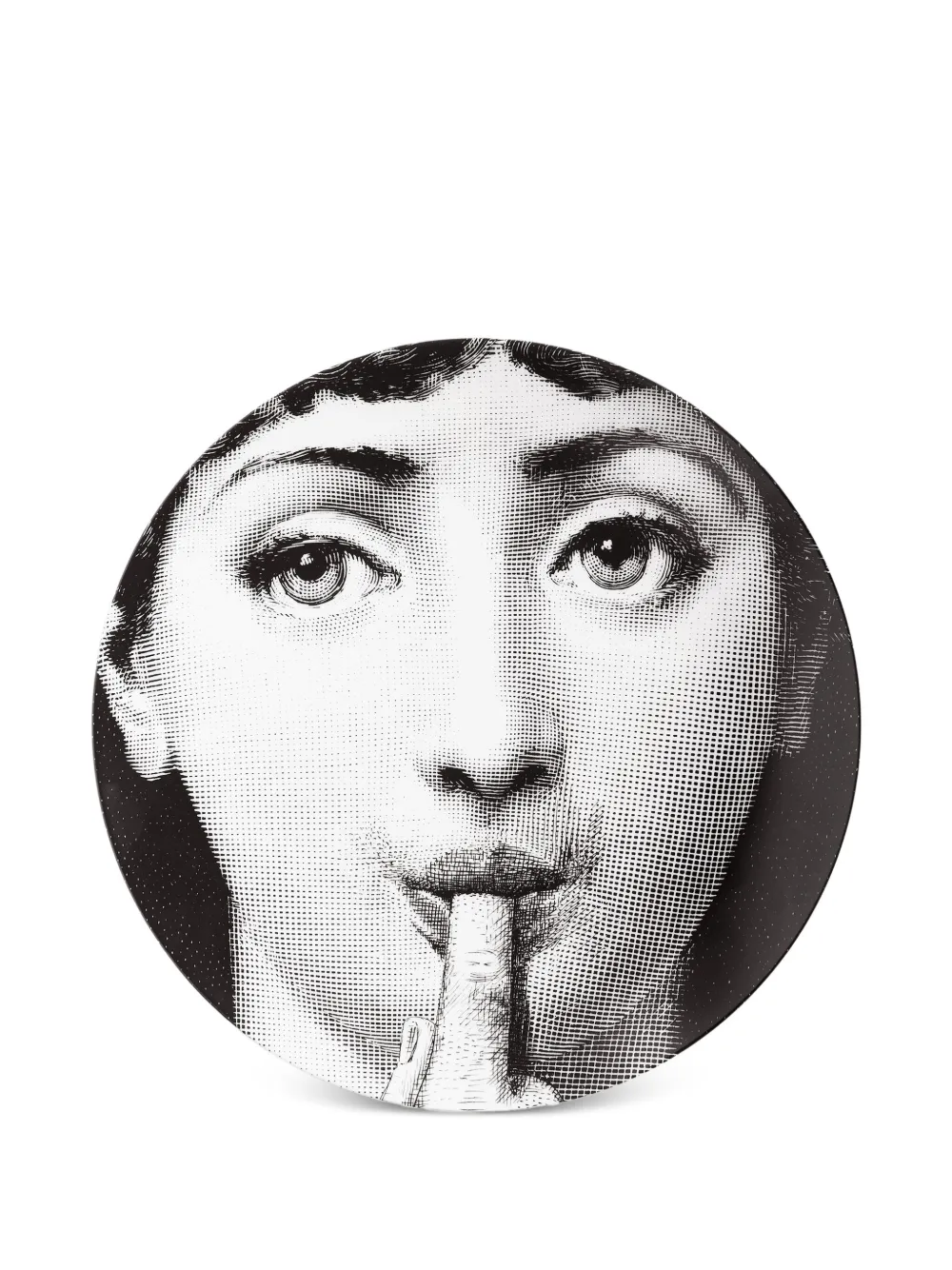 Fornasetti Tema e Variazioni N. 178 wall plate (26.5cm) | Black | Image 1