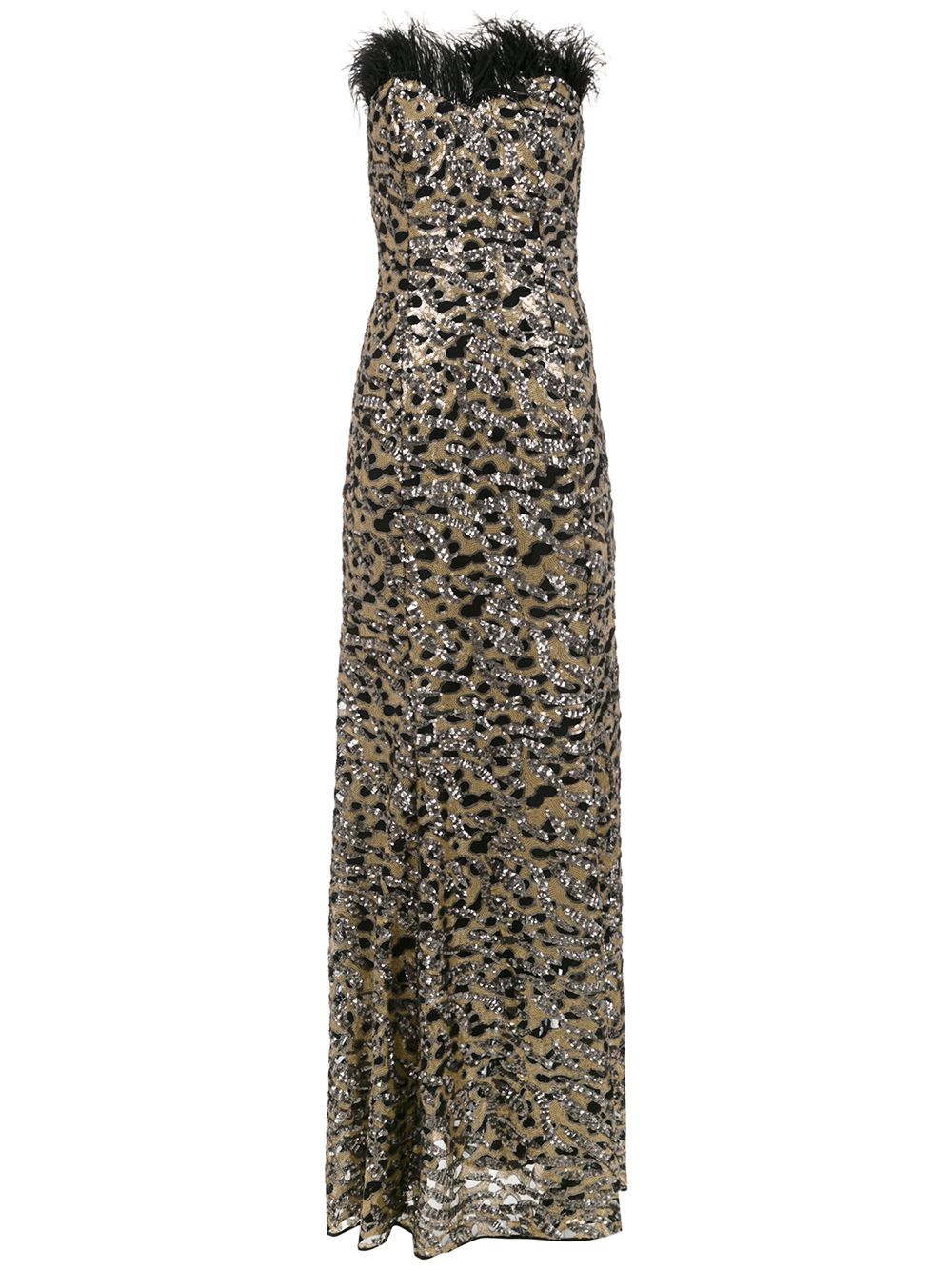 фото Tufi Duek long party dress with animal print