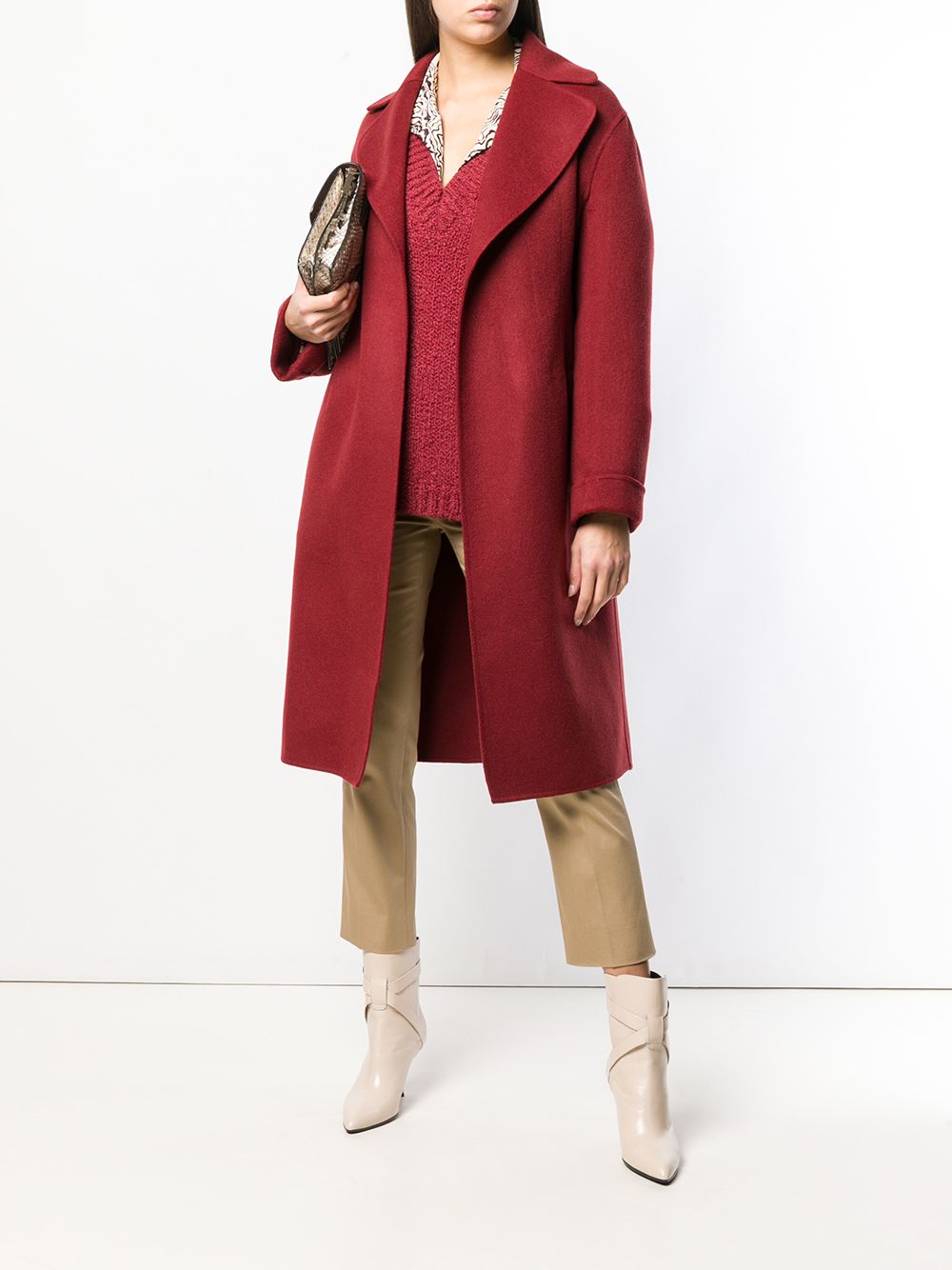 фото Bottega veneta двубортное кашемировое пальто