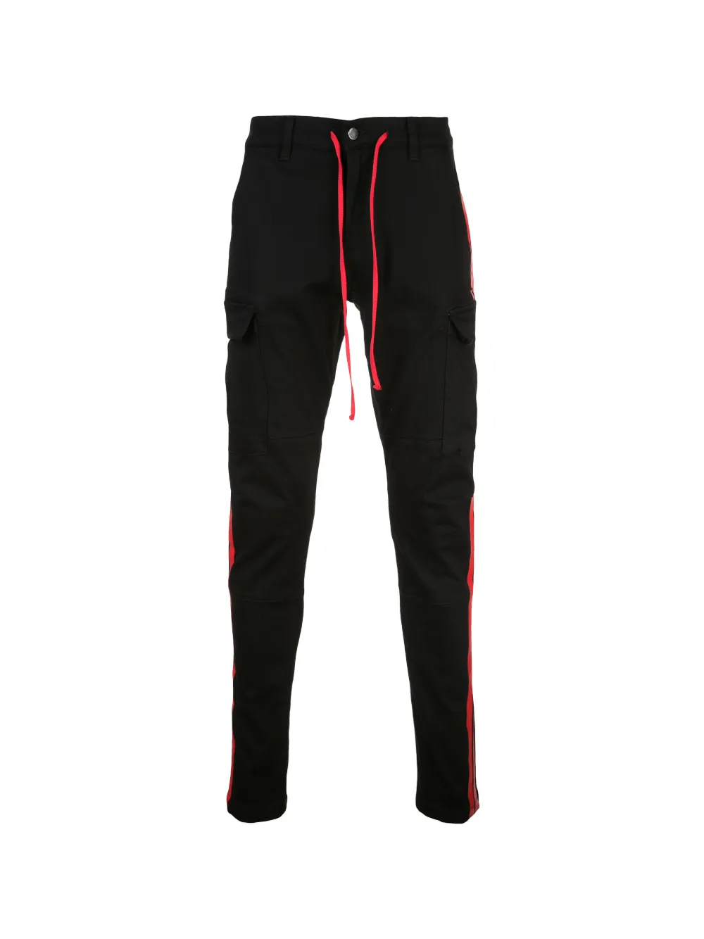 stripe leg utility pocket cargo pants 