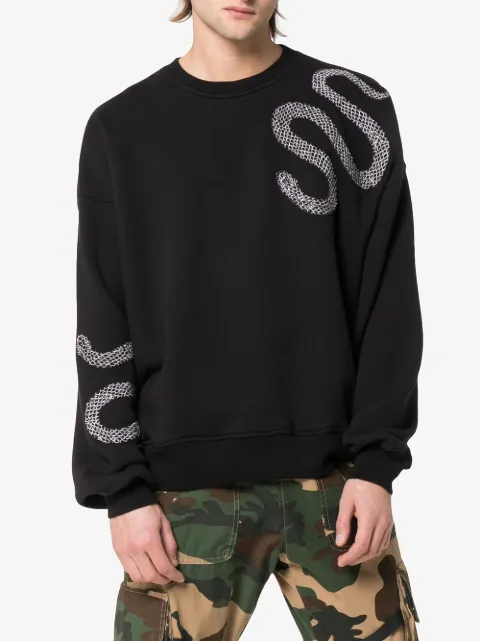 amiri snake sweater