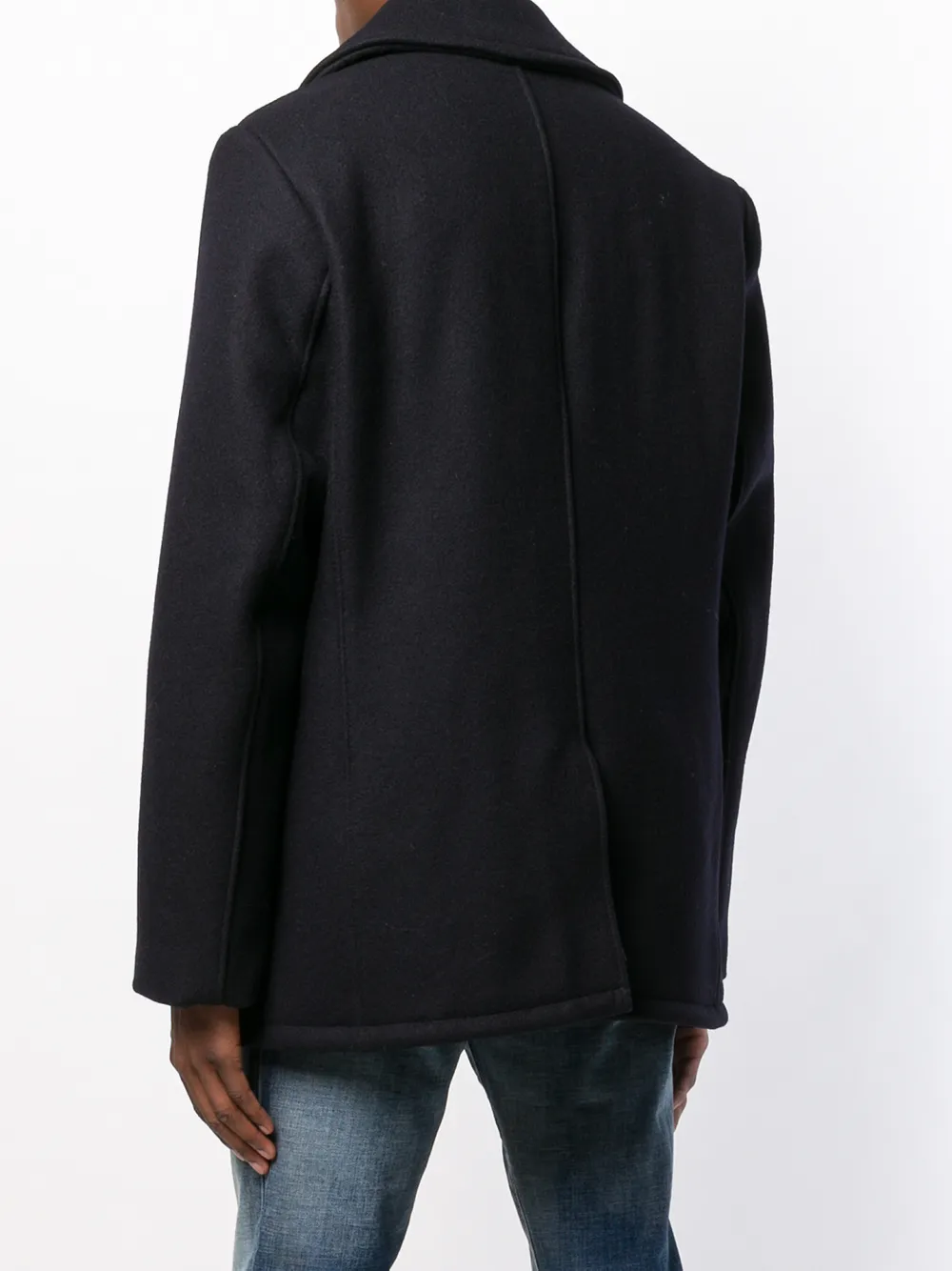 Schott double breasted coat Blauw