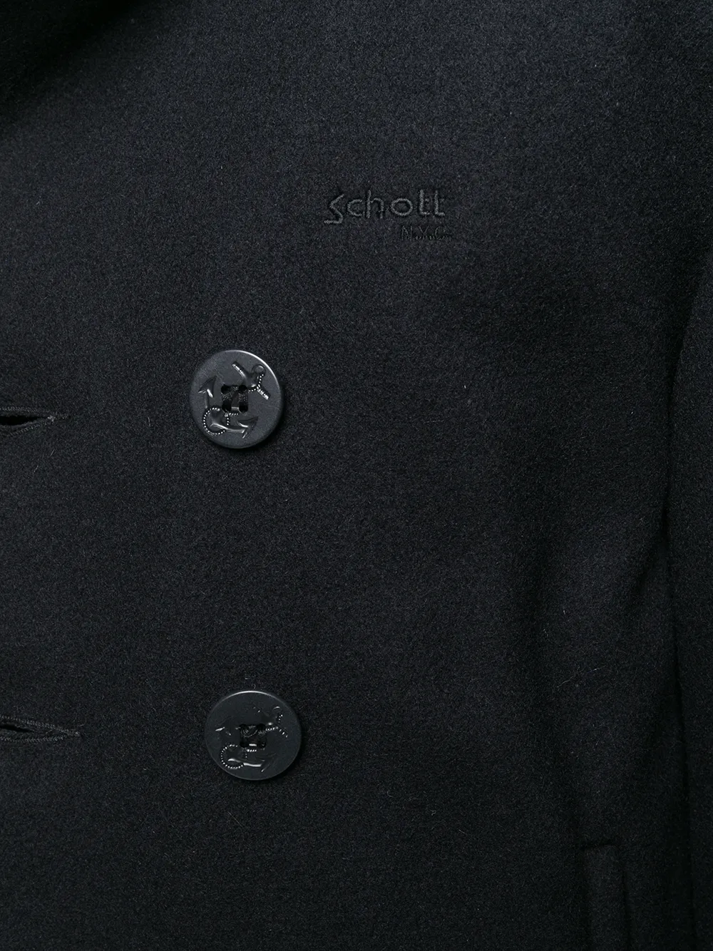 Schott double breasted coat Blauw