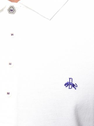 logo embroidered polo shirt展示图