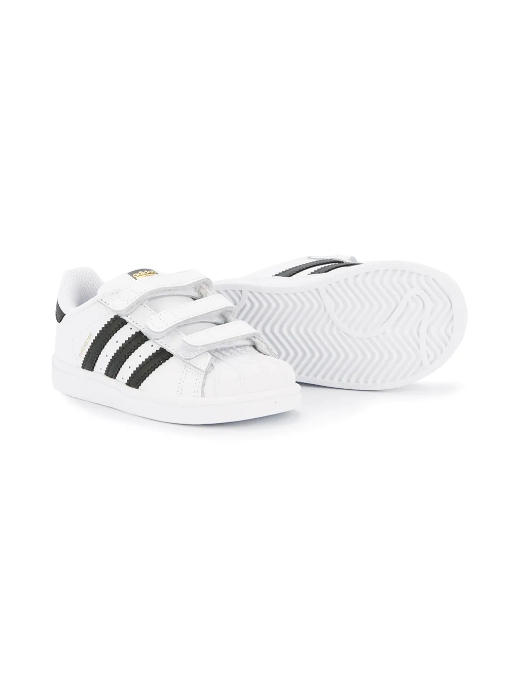 Adidas Kids sneakers met klittenband - Wit