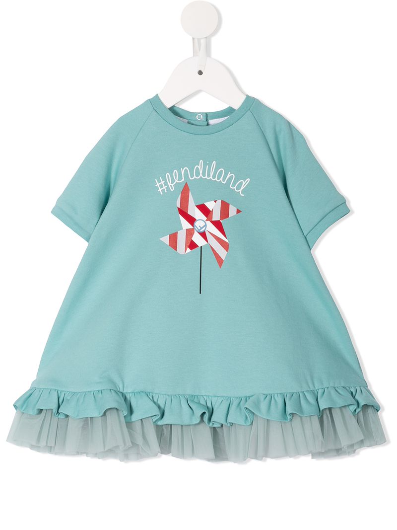 Fendi Kids платье-футболка #fendiland