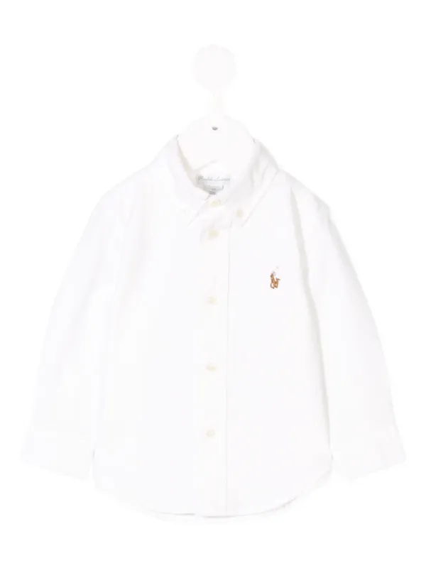 POLO RALPH LAUREN KIDS Camisa Com Botões | Branco | FARFETCH BR