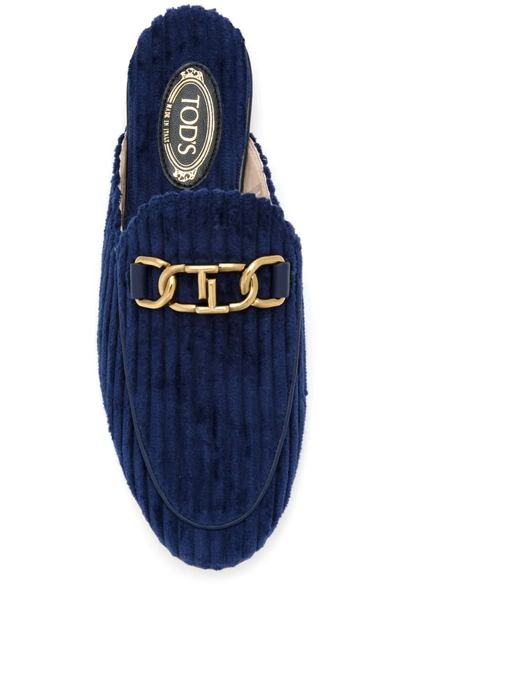 Tod's Slippers met kettingdetail Blauw