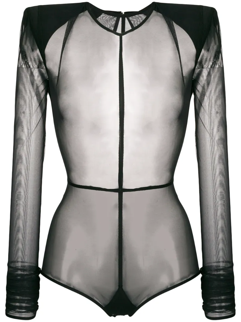 Ann Demeulemeester прозрачное боди