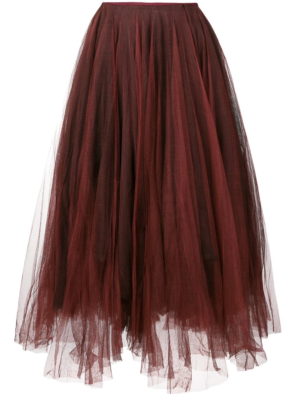 tulle midi skirt