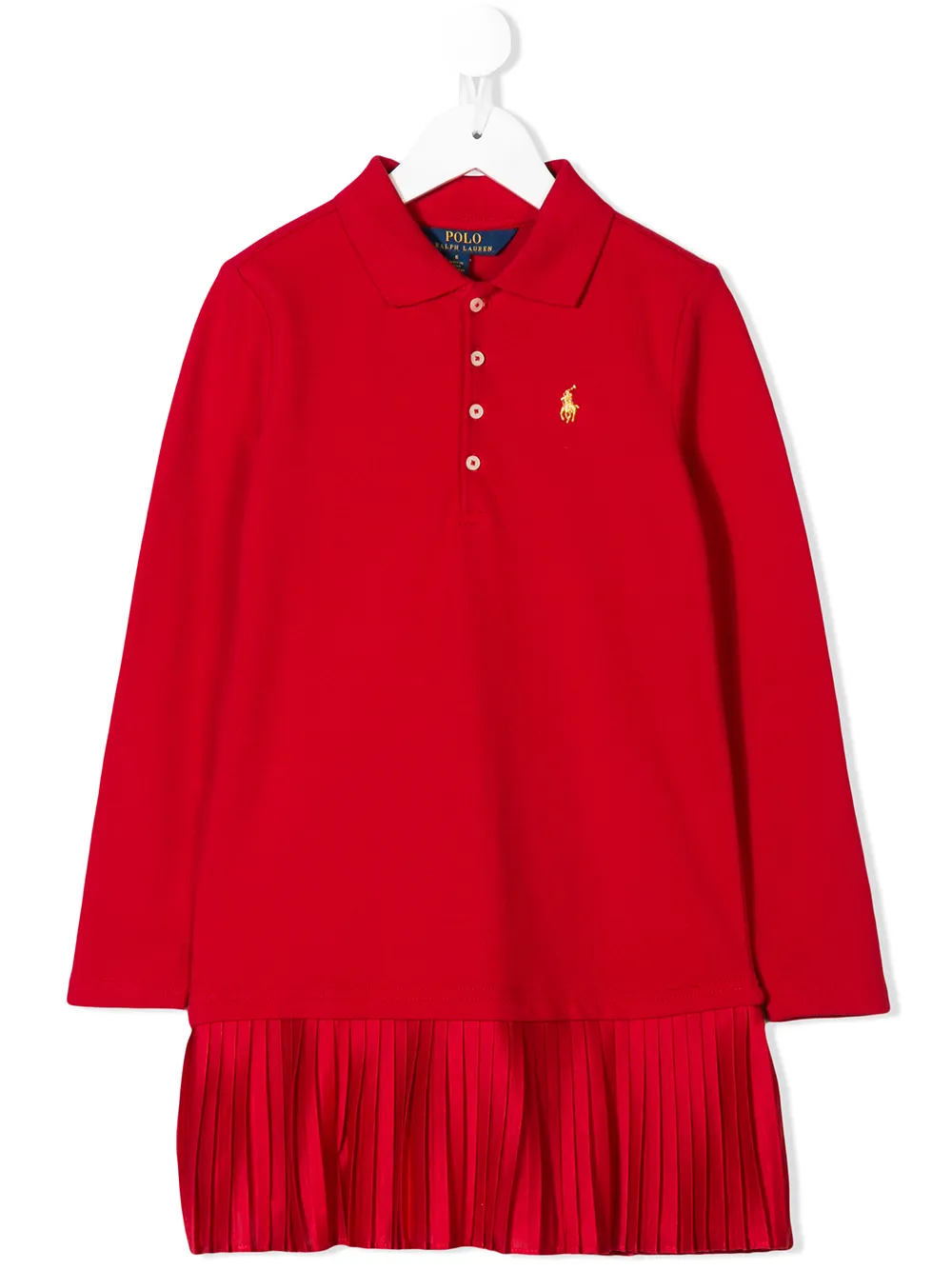 фото Ralph lauren kids платье-поло с длинными рукавами