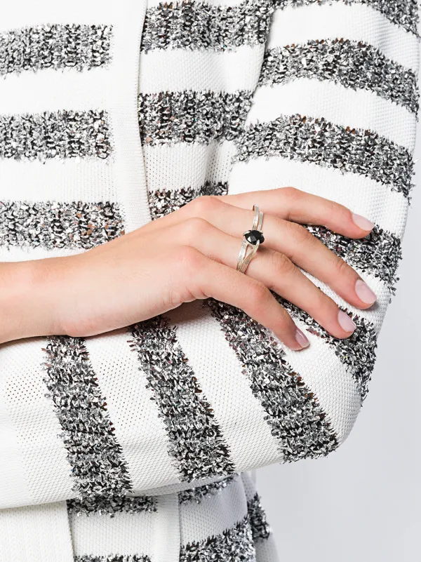 Wouters & Hendrix My Favourites Onyx Stone Ring | Silver