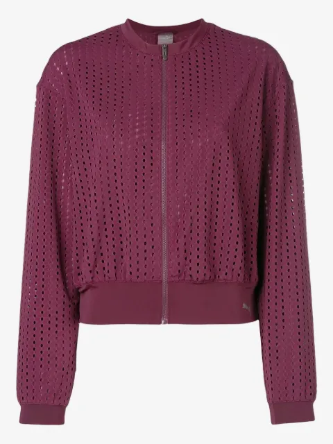 PUMA cut out bomber jacket