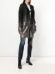 Diesel foil print chunky knit cardigan