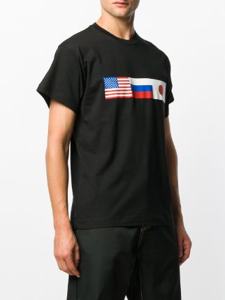 flag print T-shirt展示图