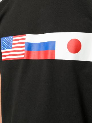 flag print T-shirt展示图