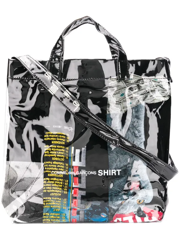 comme des garcons clear bag