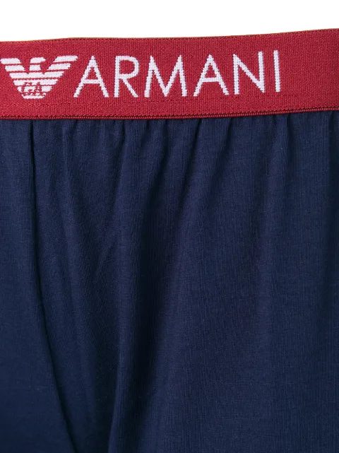 EMPORIO ARMANI EMPORIO ARMANI BANDED JOGGERS - BLUE
