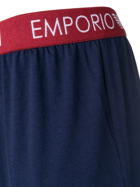 EMPORIO ARMANI EMPORIO ARMANI BANDED JOGGERS - BLUE
