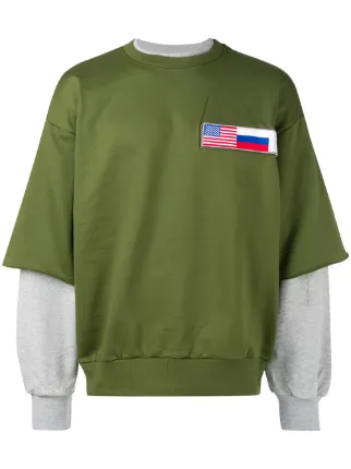 gosha rubchinskiy layered sweatshirt