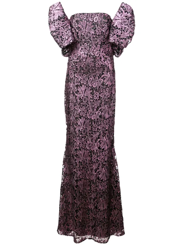 zac posen purple dress