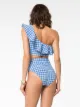GANNI check print bikini