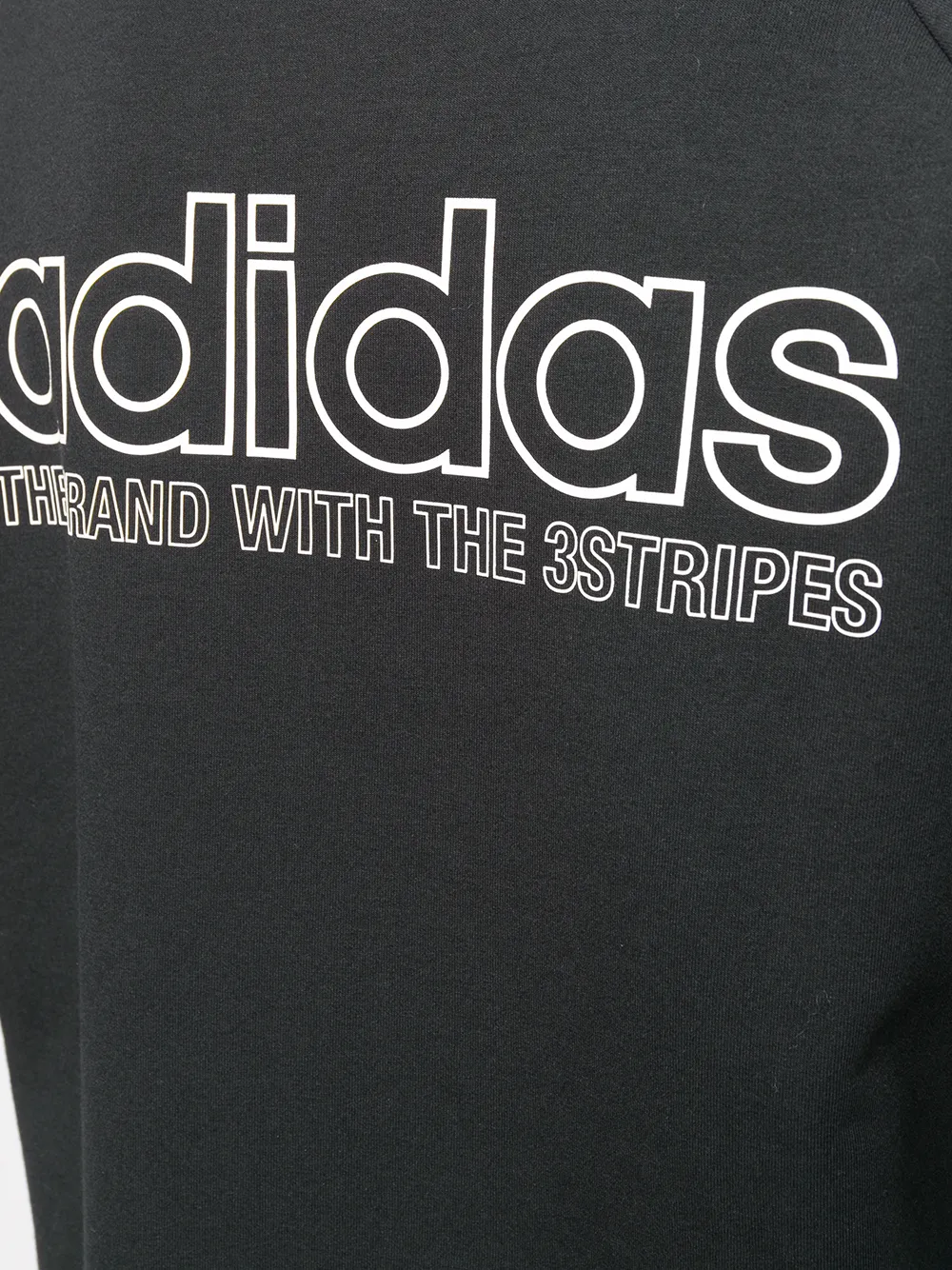 adidas stripe detail track jacket Zwart