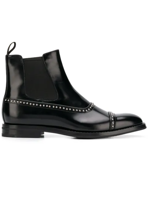 Click to view more detailed imagery on our partner's website Church's Studded Chelsea Boots In Black