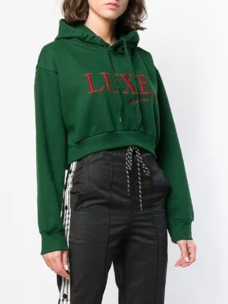 Luxe Signature cropped hoodie展示图