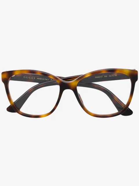 Gucci Eyewear crystal-embellished square-frame glasses